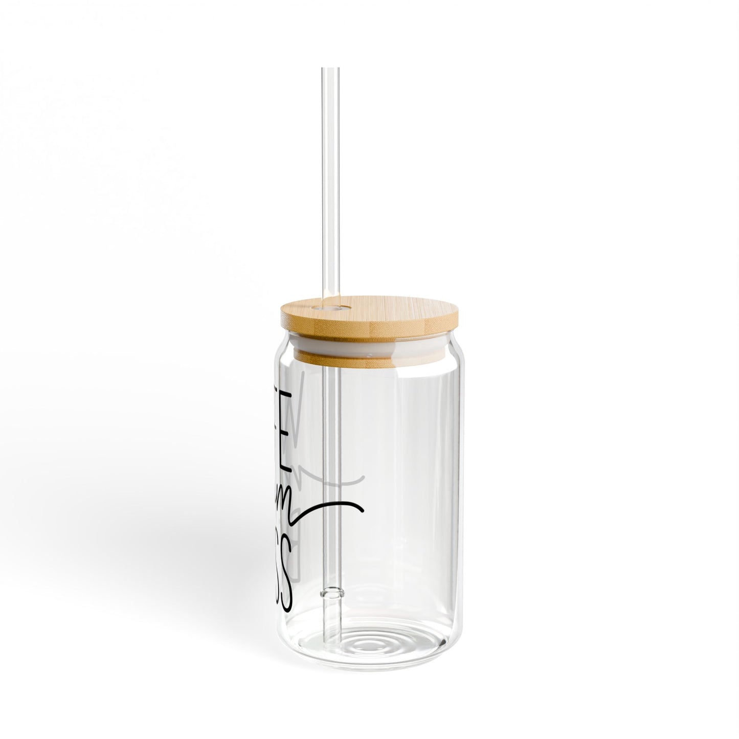 Sipper Glass, 16oz | Wife Mom Boss Water Bottle
