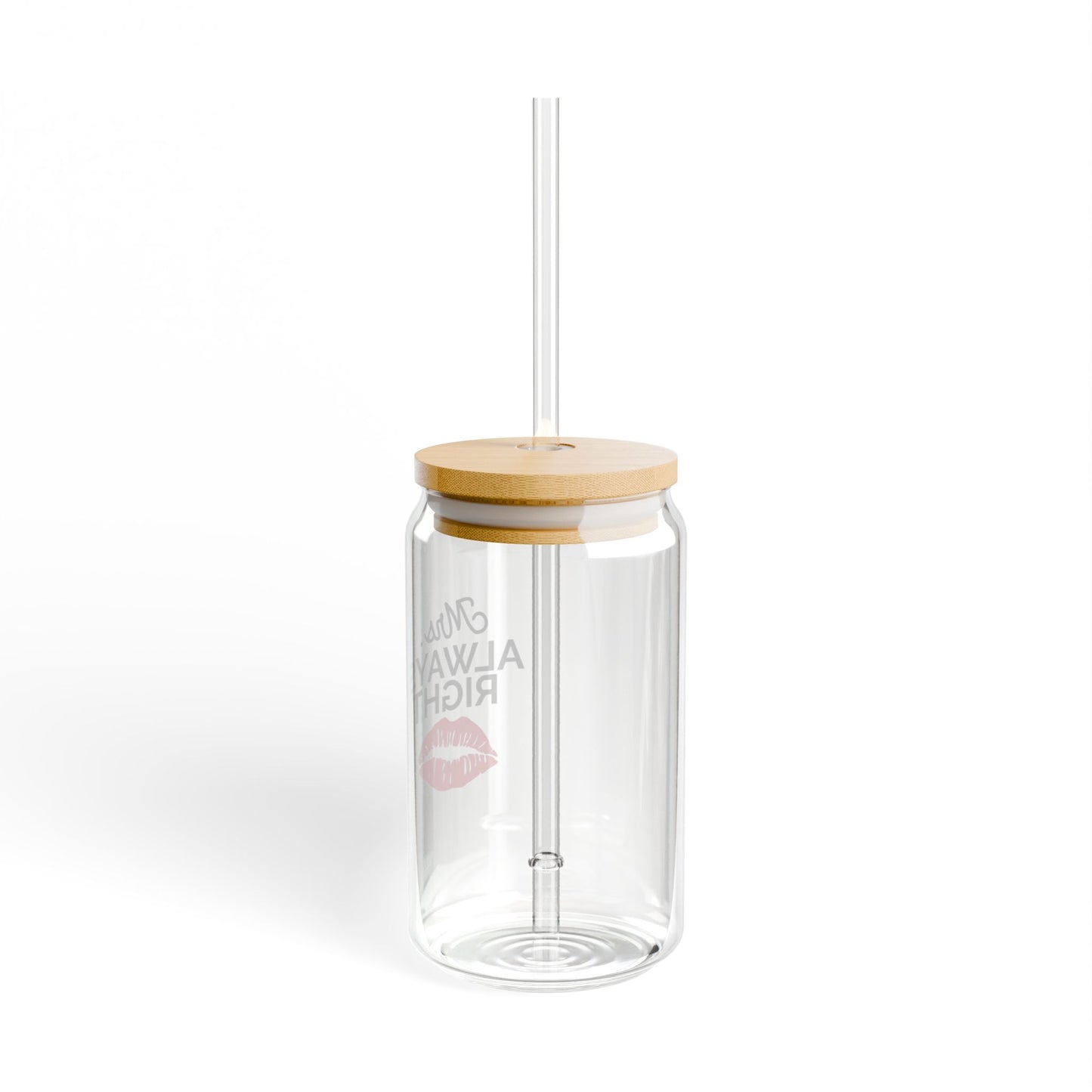 Mrs. Always Right Sipper Glass, 16oz