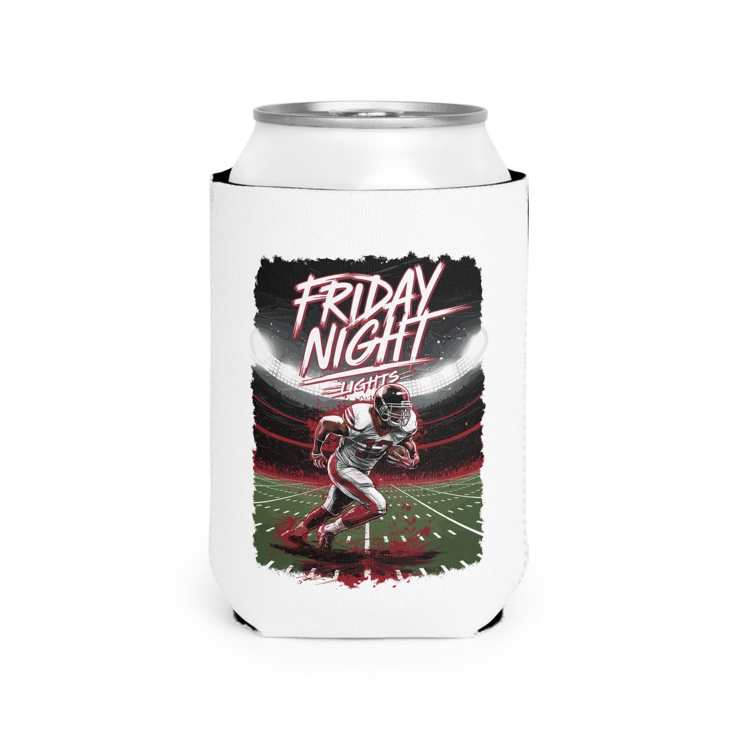 Friday Night Lights Can Cooler Sleeve, Football Fan Gift