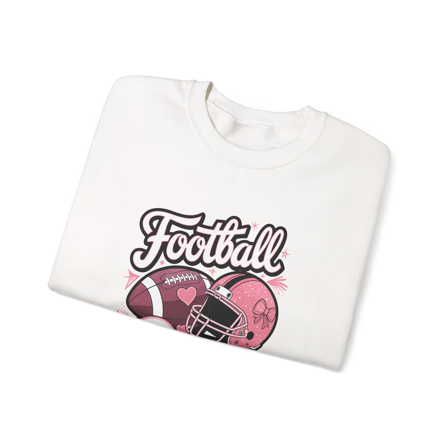 Football Girl Crewneck Sweatshirt - Perfect for Game Days
