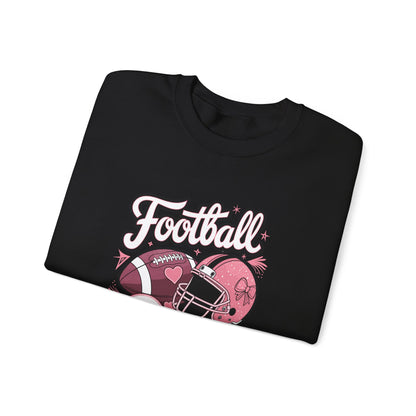 Football Girl Crewneck Sweatshirt - Perfect for Game Days