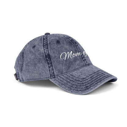 Vintage Cap for Moms - Stylish Mom of Two Embroidered Hat