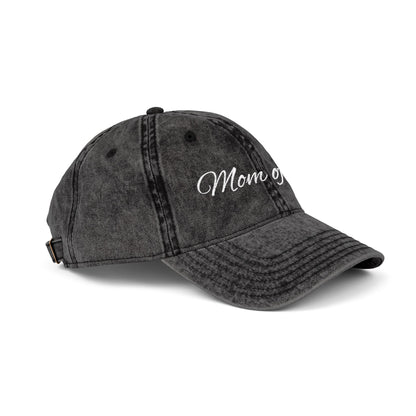 Vintage Cap for Moms - Stylish Mom of Two Embroidered Hat
