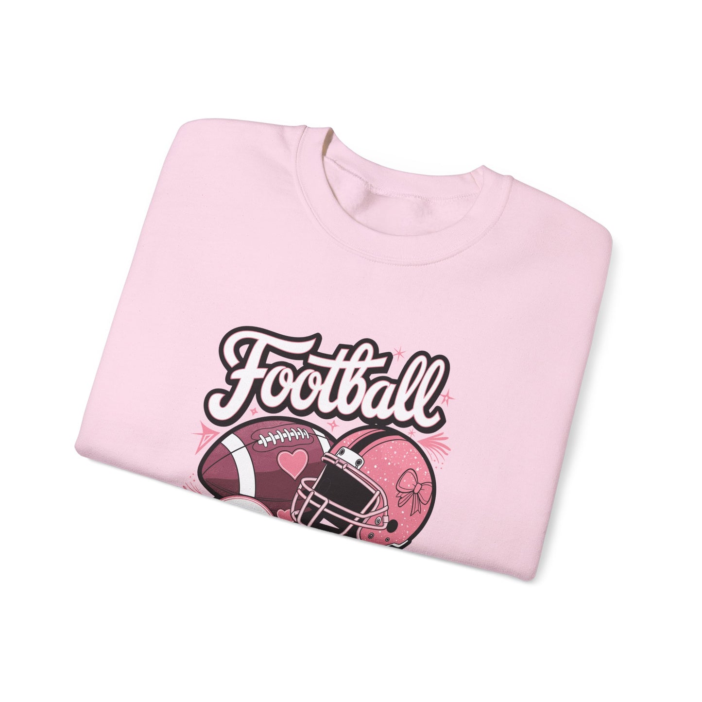 Football Girl Crewneck Sweatshirt - Perfect for Game Days