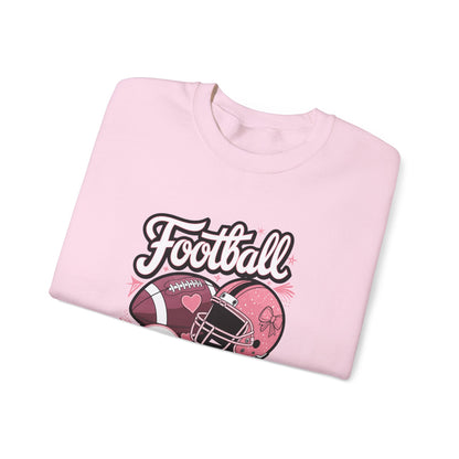 Football Girl Crewneck Sweatshirt - Perfect for Game Days