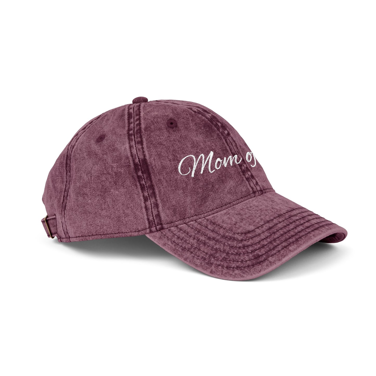 Vintage Cap for Moms - Stylish Mom of Two Embroidered Hat
