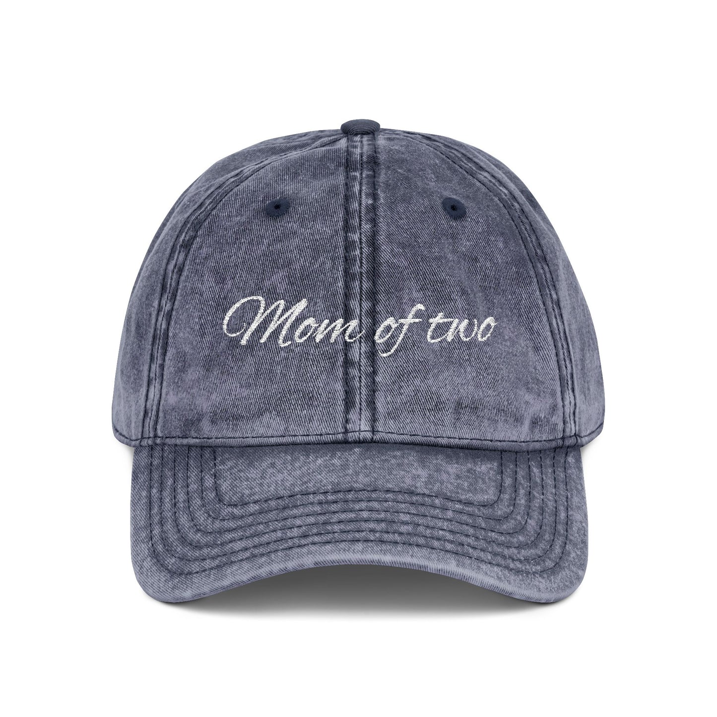 Vintage Cap for Moms - Stylish Mom of Two Embroidered Hat