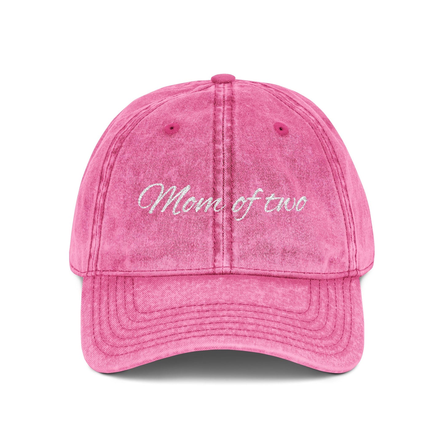 Vintage Cap for Moms - Stylish Mom of Two Embroidered Hat
