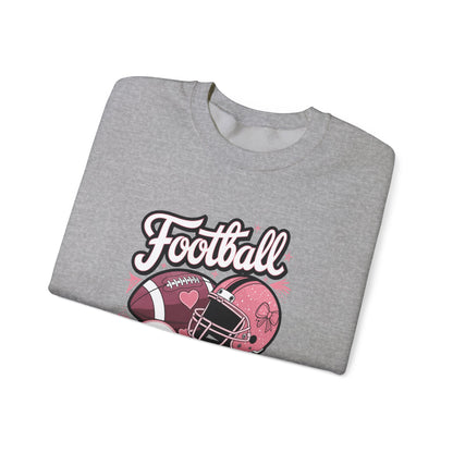 Football Girl Crewneck Sweatshirt - Perfect for Game Days