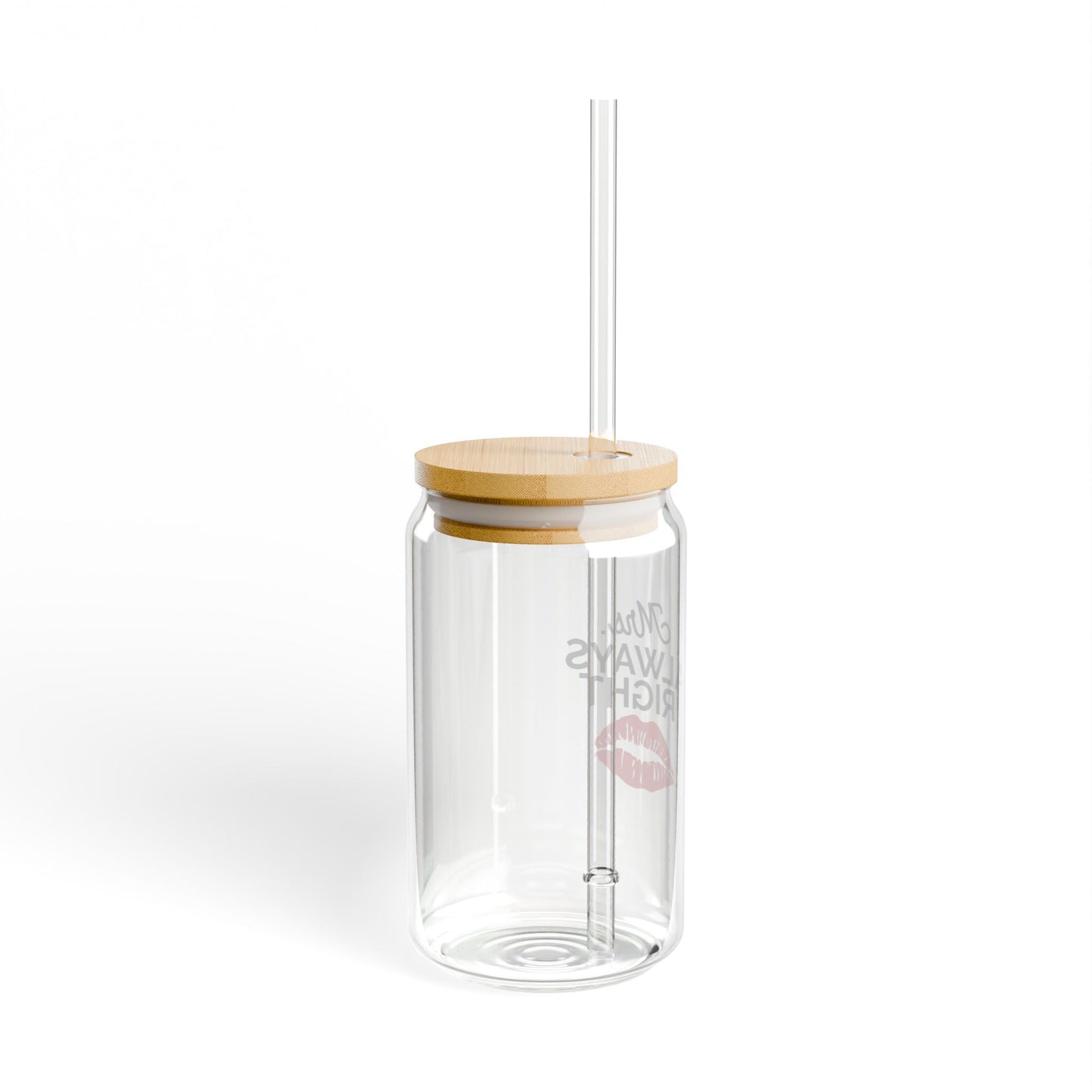 Mrs. Always Right Sipper Glass, 16oz
