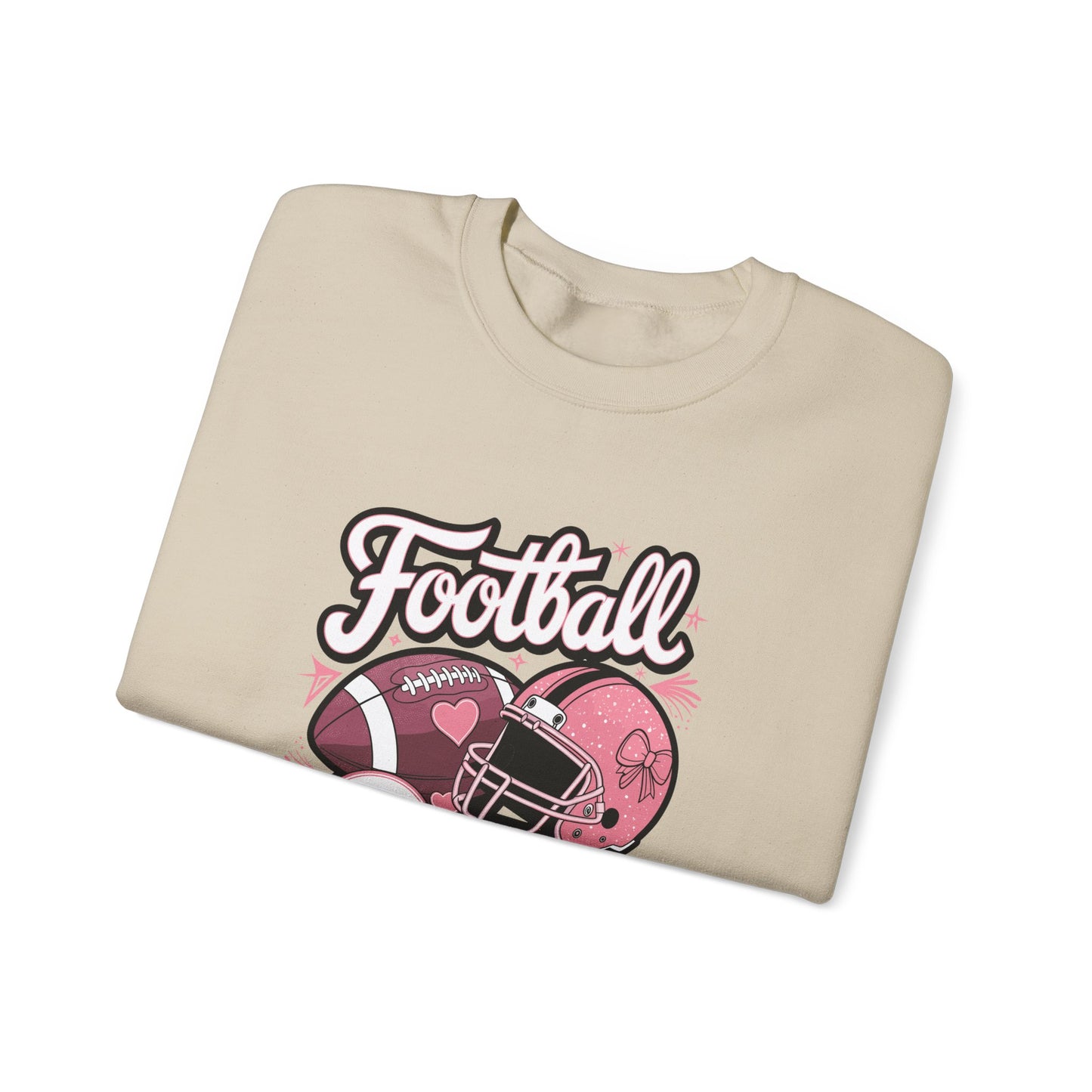 Football Girl Crewneck Sweatshirt - Perfect for Game Days