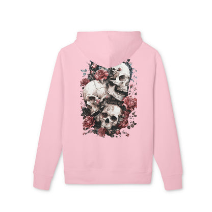Gothic Floral Skull Hoodie,